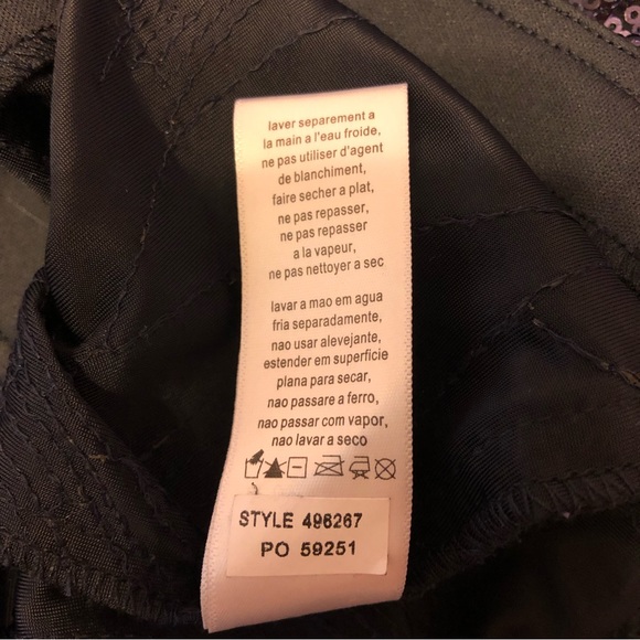 NWT/ NWOT Alex Evenings Tea Length Firework Sequin Jacket Dress Navy - Picture 11 of 16